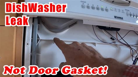 kenmore dishwasher leaking from bottom of door|Easily Fix Kenmore Dishwasher that is Leaking from。